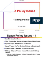 Space Policy Space Issues Unclassified