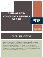 Aditivos para Concreto y Pruebas de Aire