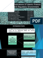 Supervisory Implications of Islamic Finance in The Current Regulatory Environment