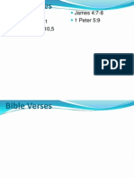 Isaiah 59:21 Isaiah 55:10-11 Jeremiah 1:9-10,5 James 4:7-8 1 Peter 5:9