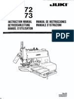 Juki MB 372 373 Sewing Head I