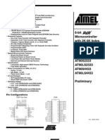 8-Bit Microcontroller With 2K/4K Bytes In-System Programmable Flash AT90S2333 AT90LS2333 AT90S4433 AT90LS4433 Preliminary