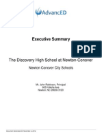 Executive Summary: The Discovery High School at Newton-Conover