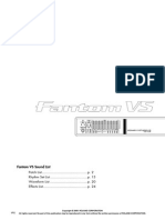 Fantom VS Sound List