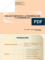 Análisis Comparativo de Los Métodos Fenomenológico y Hermenéutico