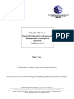 Regional Integration and Economic Development: An Empirical Approach