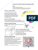 Eléments de Solutions Pour Un Corrigé de L'épreuve de Décembre 2008