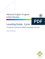 Leveling Guide Cycle 3: National English Program