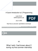 A Quick Introduction To C Programming PDF