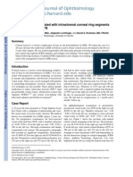 Post-LASIK Ectasia Treated With Intrastromal Corneal Ring Segments and Corneal Crosslinking