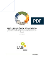 Huella CementoHUELLA ECOLÓGICA DEL CEMENTO