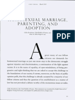 Homosexual Marriage, Parenting, and Adoption