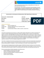 Communication For Development (C4D) Specialists, WESC Rapid Response Mechanism