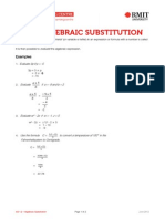 As1.2: Algebraic Substitution: Examples