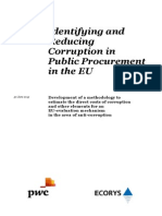 Identifying Reducing Corruption in Public Procurement en