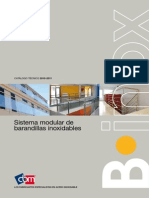 Sistema de Barandillas Inoxidables BINOX Catalogo Tecnico