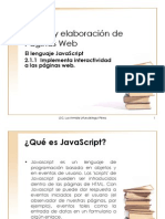 2.1.1 Implementa Interactividad A Las Páginas Web