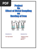 Ruting of Iron With Coupling Reaction