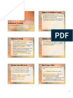 Lecture 4 (Statistical Testing)