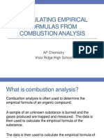 Combustion Analysis PowerPoint AP Chemistry 2013