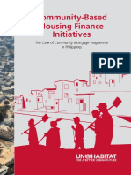 Community-Based Housing Finance Initiatives: The Case of Community Mortgage Programme in Philippines