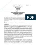 Development of A Design Methodology For Warehousing Systems: Hierarchical Framework