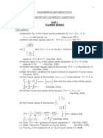 Engineering Mathematics-III Important University Questions Unit-I Fourier Series Two Marks