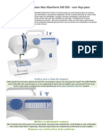 Máquina de Costura Steam Max MaxHome SM 520