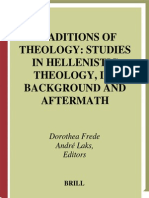 Studies in Hellenistic Theology, Its Background & Aftermath - Dorothea Frede & Andre Laks (Brill)