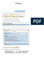 Create Transaction Code For SAP-Query