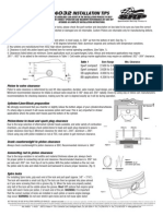 4032 Installation Tips: Piston To Cylinder Wall Clearance