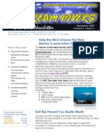 Dream Divers December 2009 Newsletter