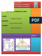 Diagrama de Flujo de Humedad de Aire