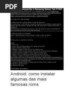 Guia Como Ressuscitar o Samsung Galaxy Tab P1000