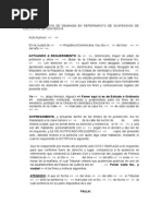 Notificacion de Demanda en Referimiento de Suspension de Ejecucion de Sentencia