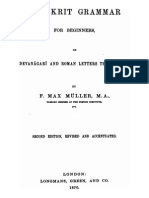 MUELLER A Sanskrit Grammar For Beginners in Devanagari and Roman Letters Throughout