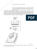 Resistivity by Four Probe Method (Theory) - Solid State Physics Virtual Lab - Physical Sciences - Amrita Vishwa Vidyapeetham Virtual Lab