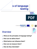 Principles of Language Testing Rita Green