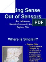 Making Sense Out of Sensors: Jim Halderman Sinclair Community College Dayton, Ohio