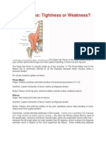 Hip Flexors - The Iliopsoas - Tightness or Weakness