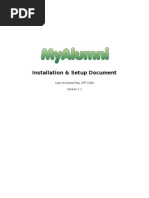 Installation & Setup Document: Last Reviewed May 26 2009