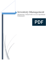 Inventory Management: Introducing A Framework To Access Operational Performance