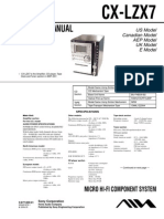 Service Manual: Cx-Lzx7