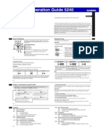 Operation Guide 5240: Using The Crown About This Manual