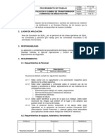 PT 039-Instalación Y-O Cambio de Trasnformador Combinado en PMI