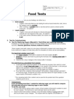 08 PW Food Tests Guide