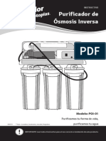 Instructivo Purificador de Osmosis Inversa