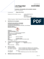 Ficha de Datos de Seguridad, Nipagin Sodico