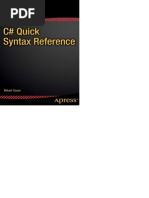 C# Quick Syntax Reference - En.es PDF