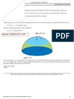 Surface Area of A Dome